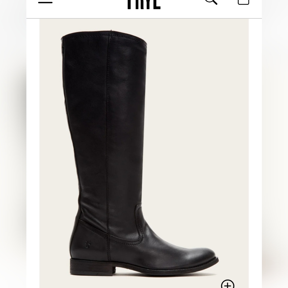 Frye melissa tall black leather zip up boots 7.5